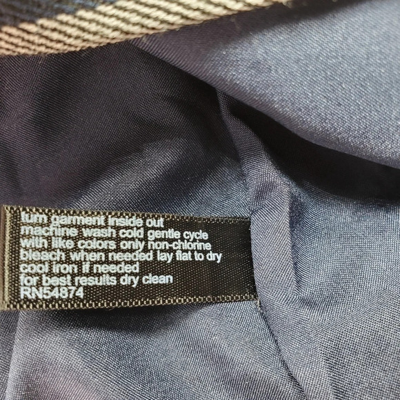 THE LIMITED | FRONT ZIP STRIPED CASUAL MINI SHORT SKIRT WOMEN'S SIZE 0 - Picture 10 of 12